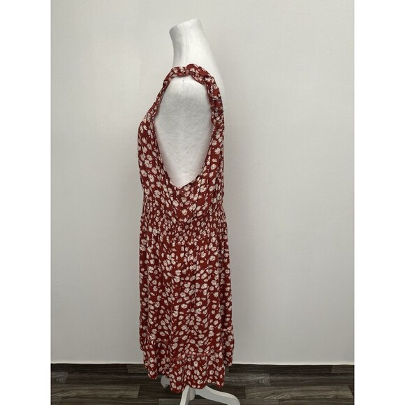 Nevena RAE women’s dress Floral 2X Sleeveless Smocked Waist Layered Pullover - Picture 5 of 15